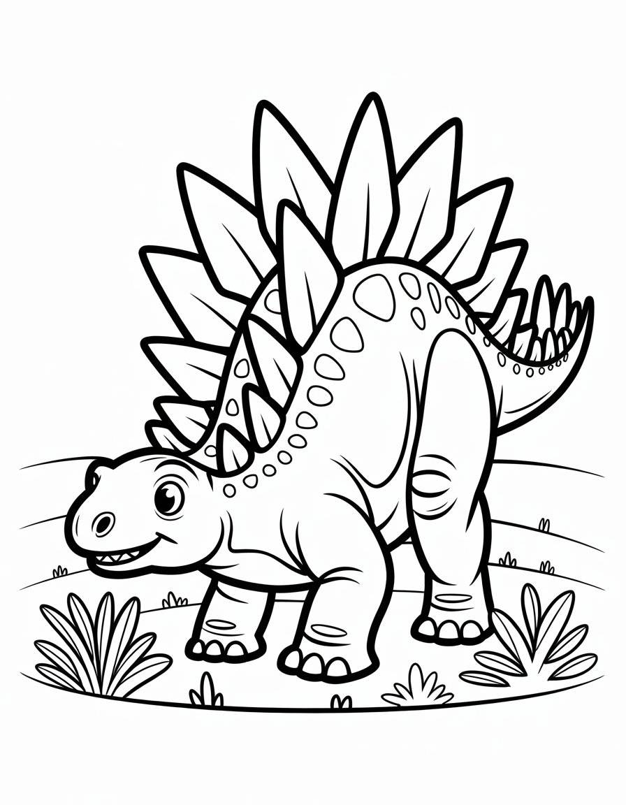 stegosaurus coloring sheet