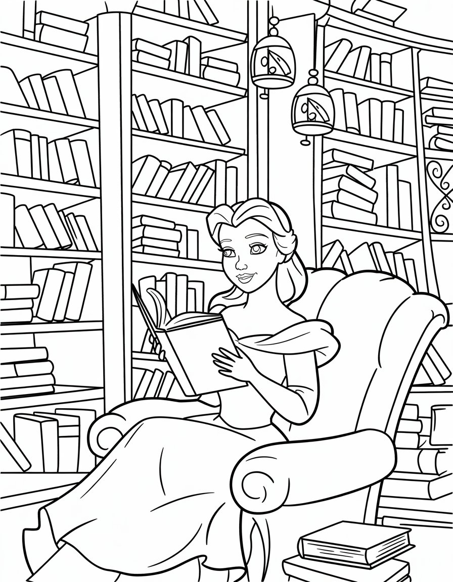 Belle Lost in a Book