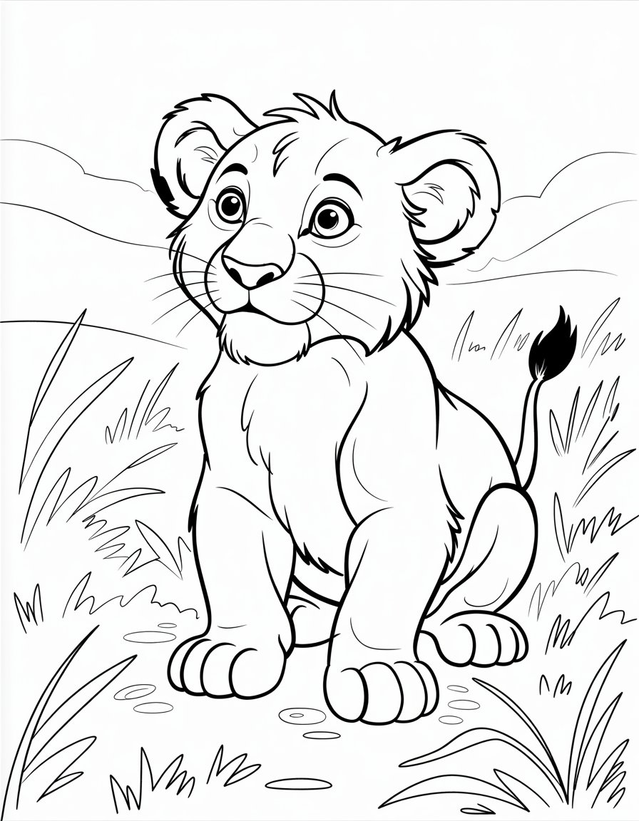 Curious Simba Cub