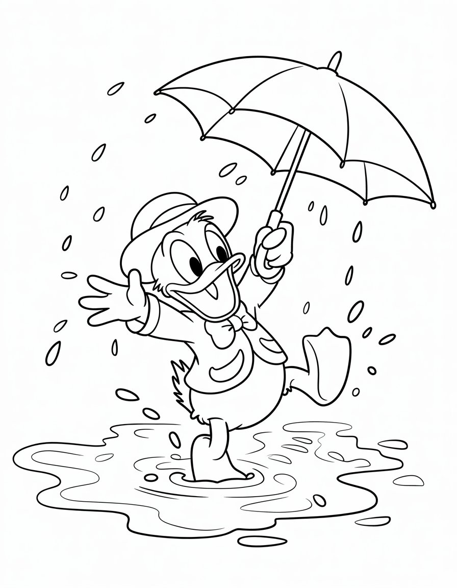 Donald on a Rainy Day