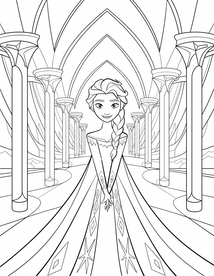 Elsa Conjuring Ice Magic