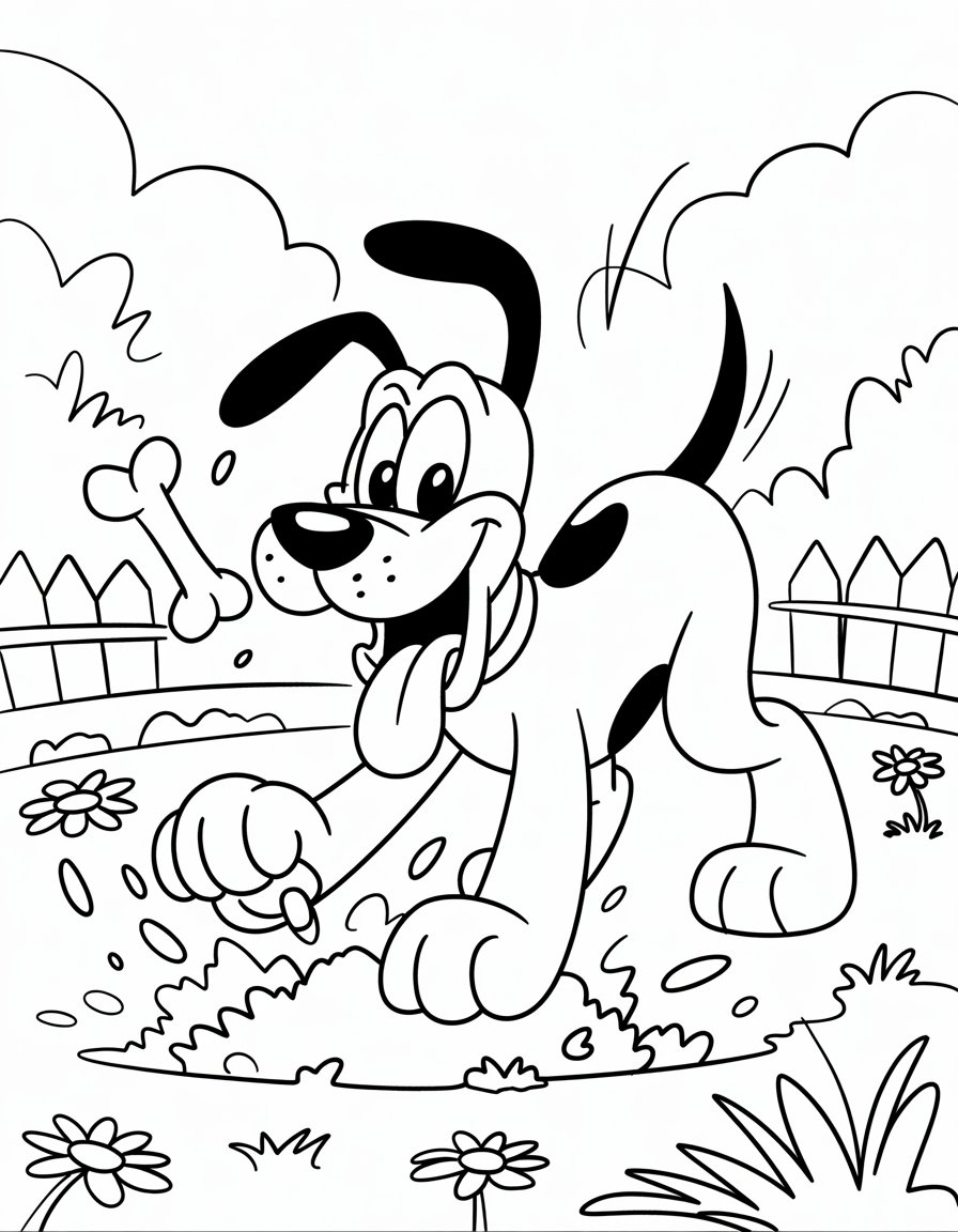 Pluto's Bone Hunt