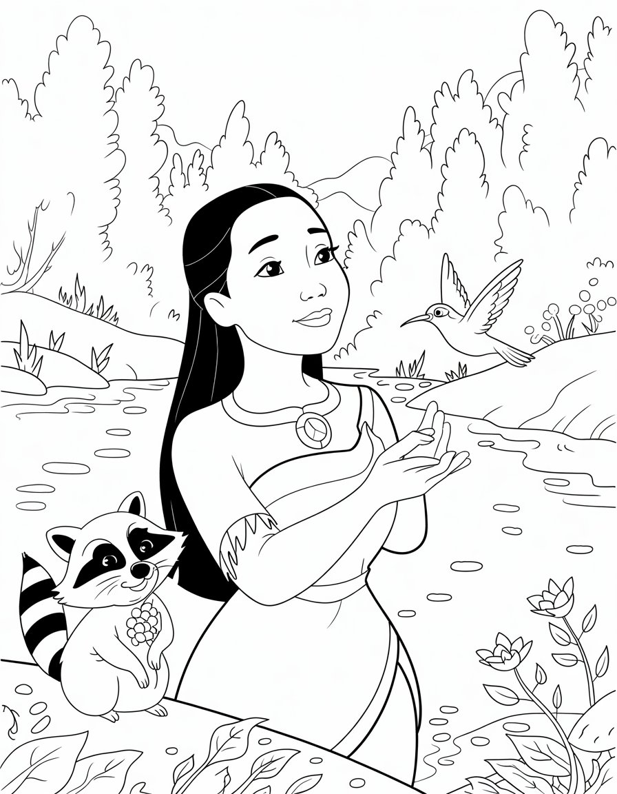 Pocahontas by the Riverbank