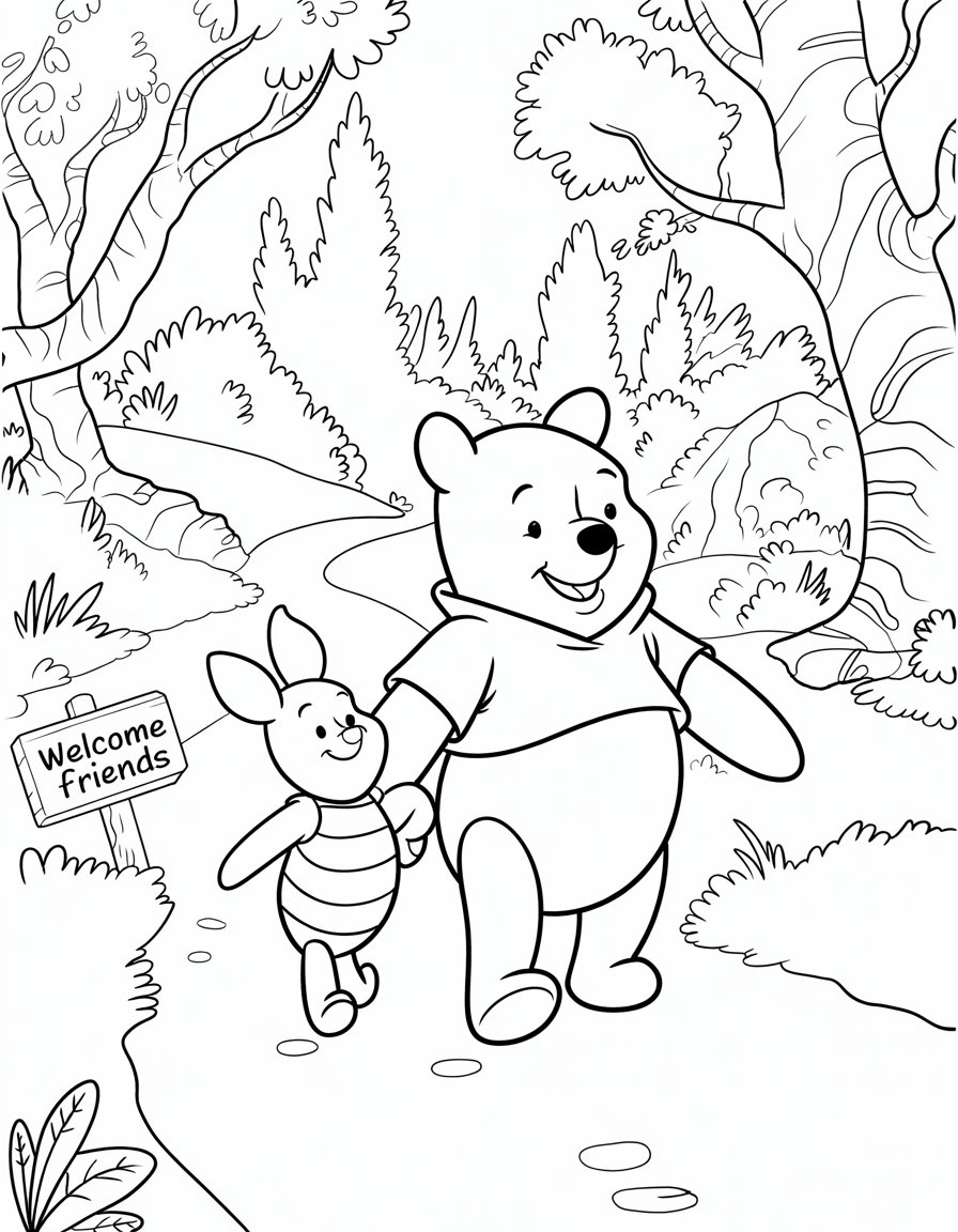 Pooh and Piglet Best Friends