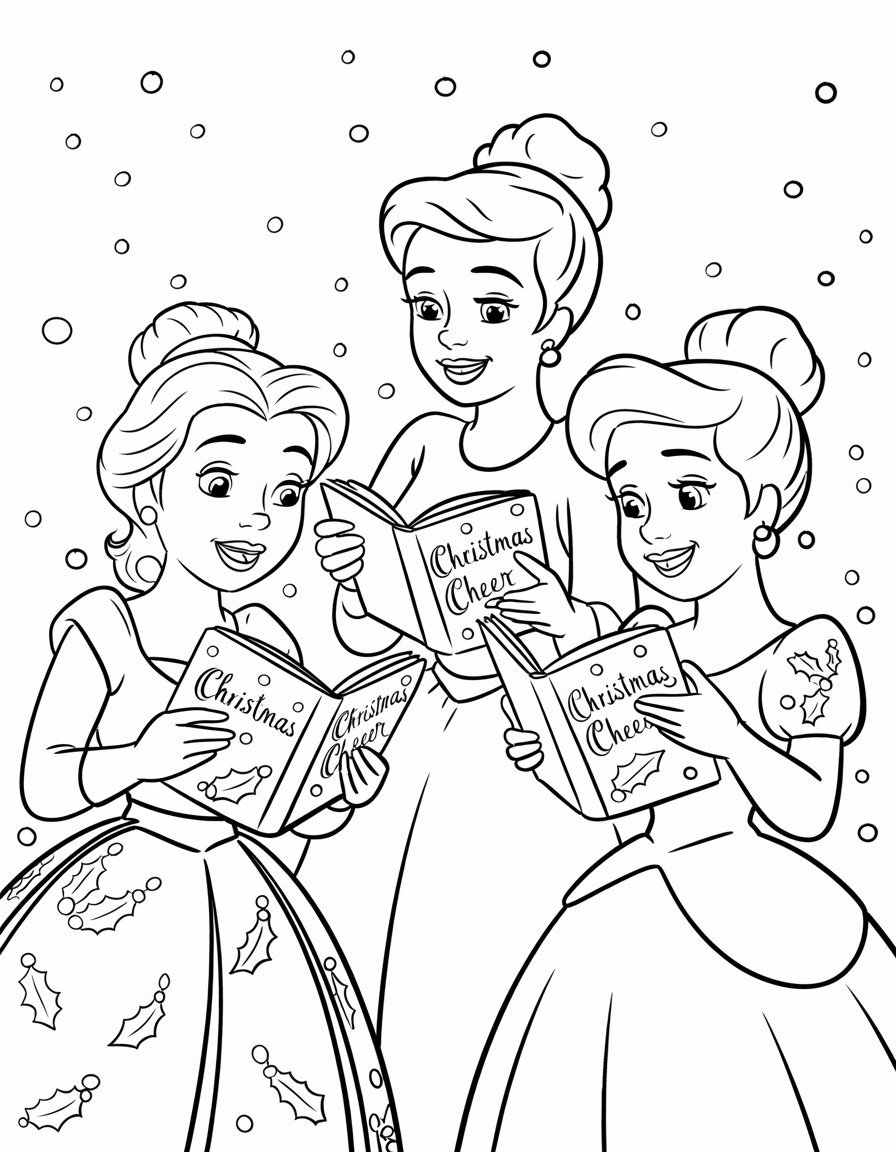 Princesses' Christmas Caroling
