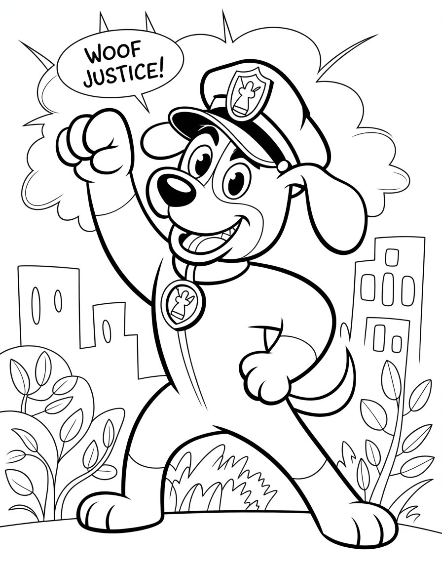 dog man book coloring page
