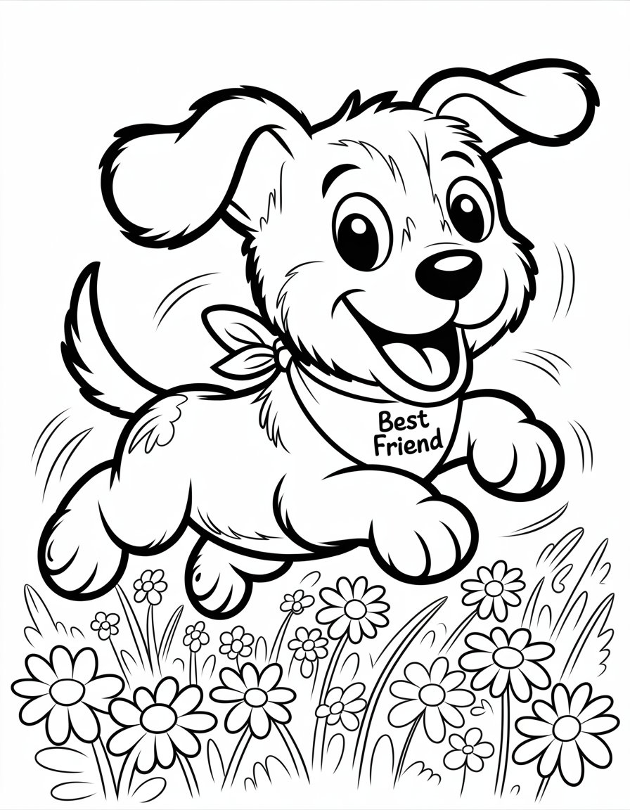 puppy dog coloring page