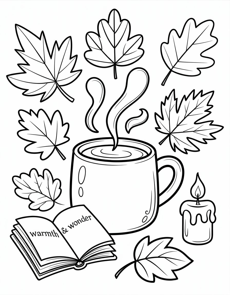 november coloring page