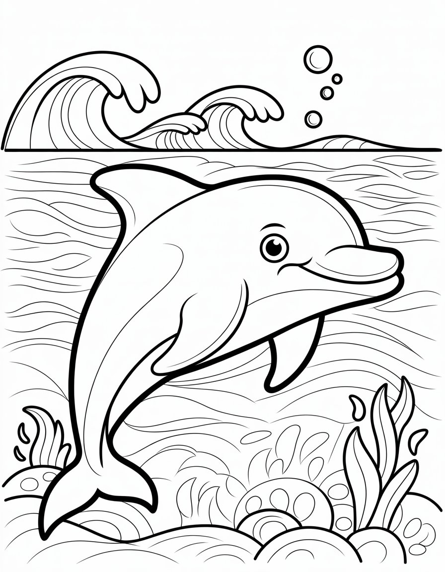 ocean fish coloring page