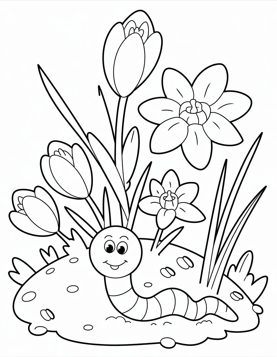 seasons coloring page