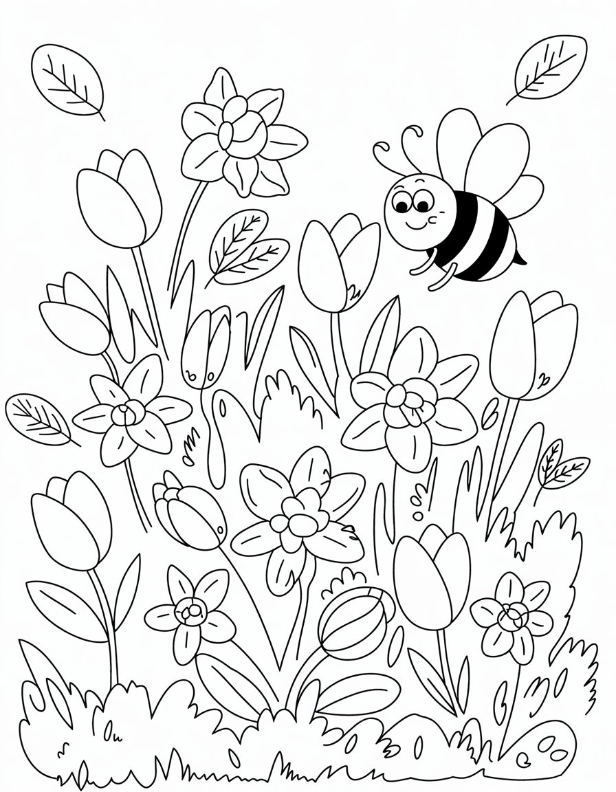 springtime coloring sheets