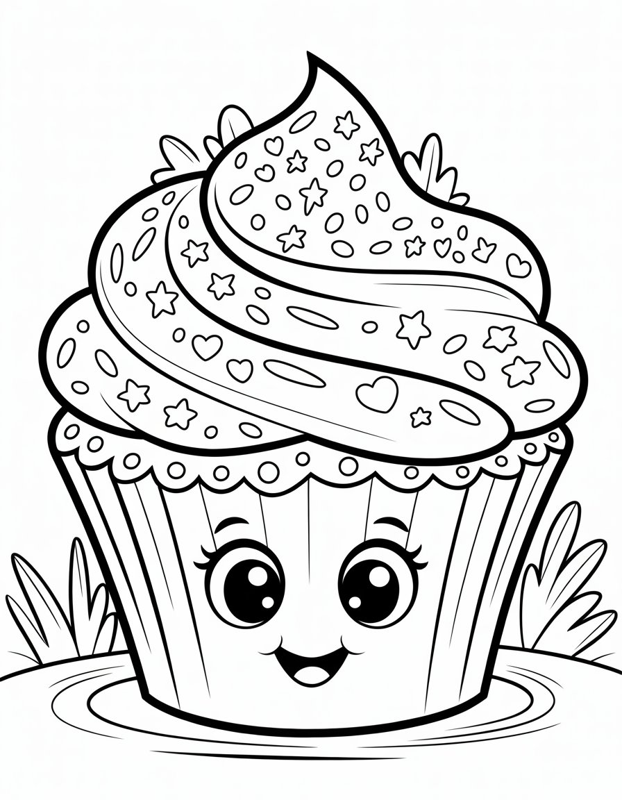 cute food coloring page