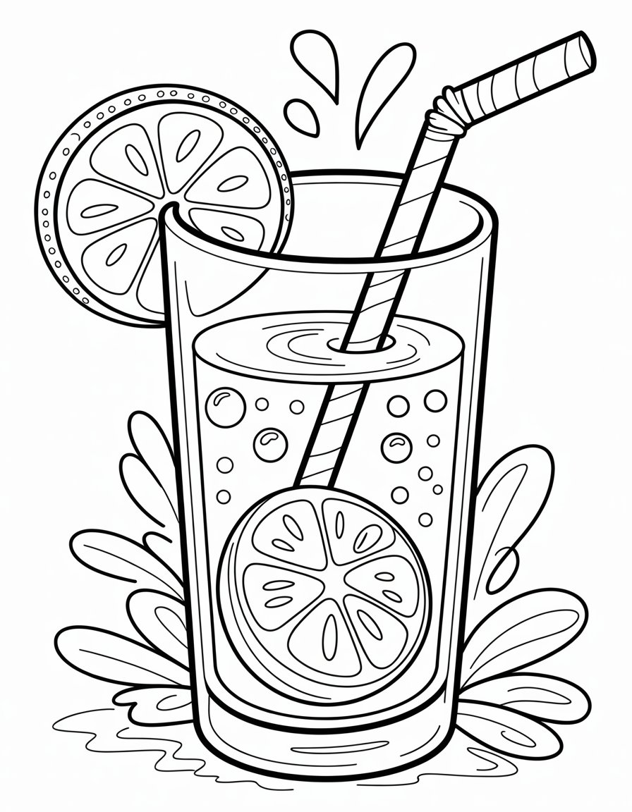 drink coloring page