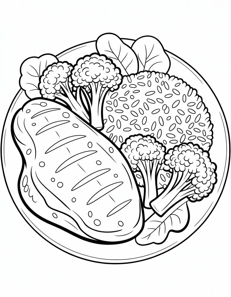 nutrition coloring page