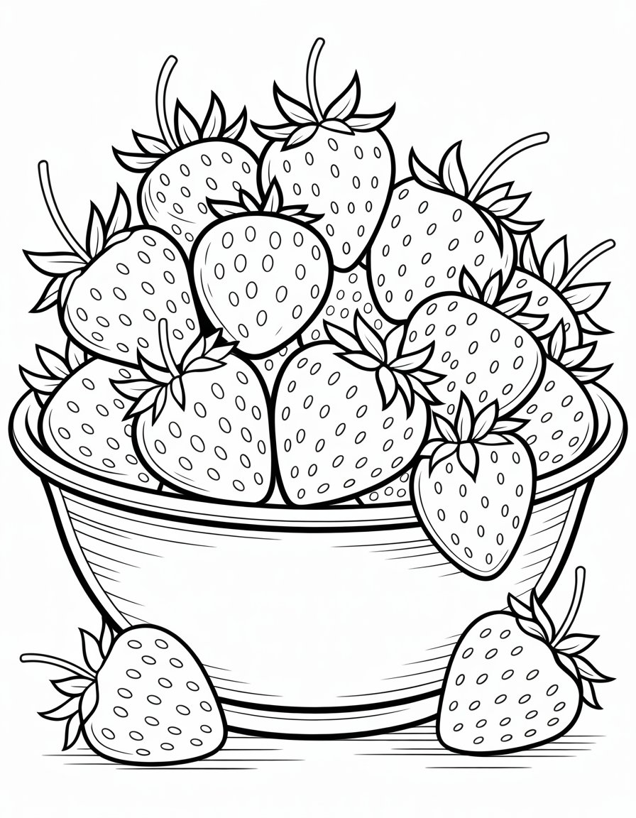 realistic food coloring page