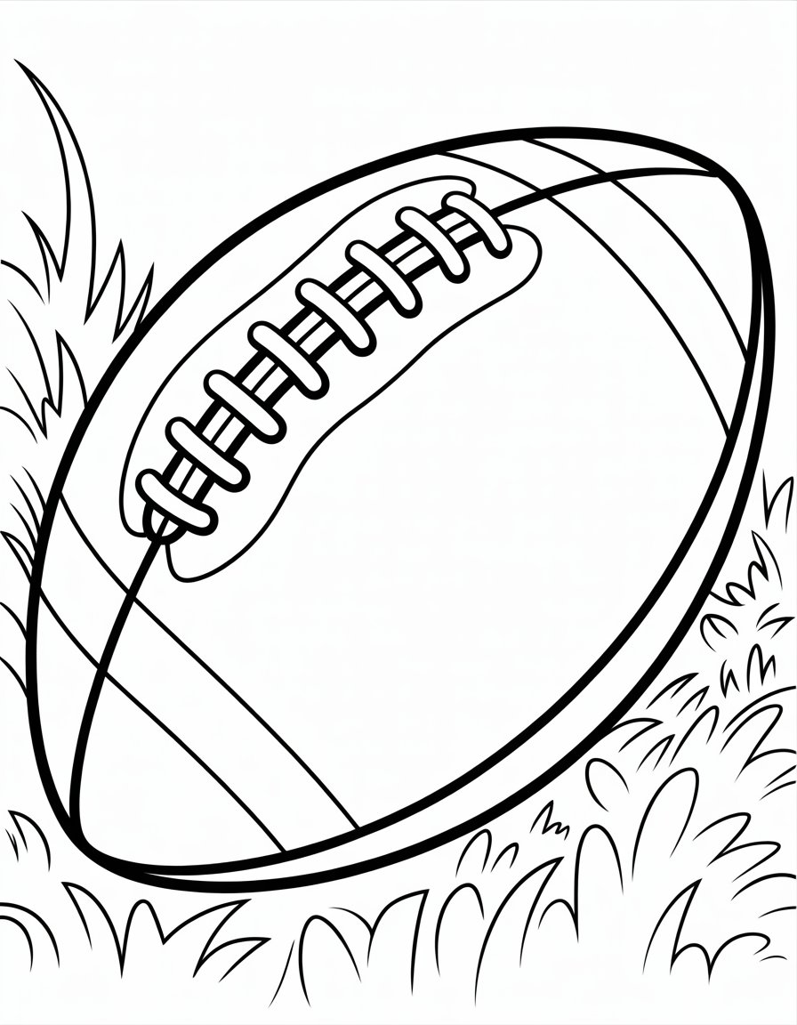 american football coloring page