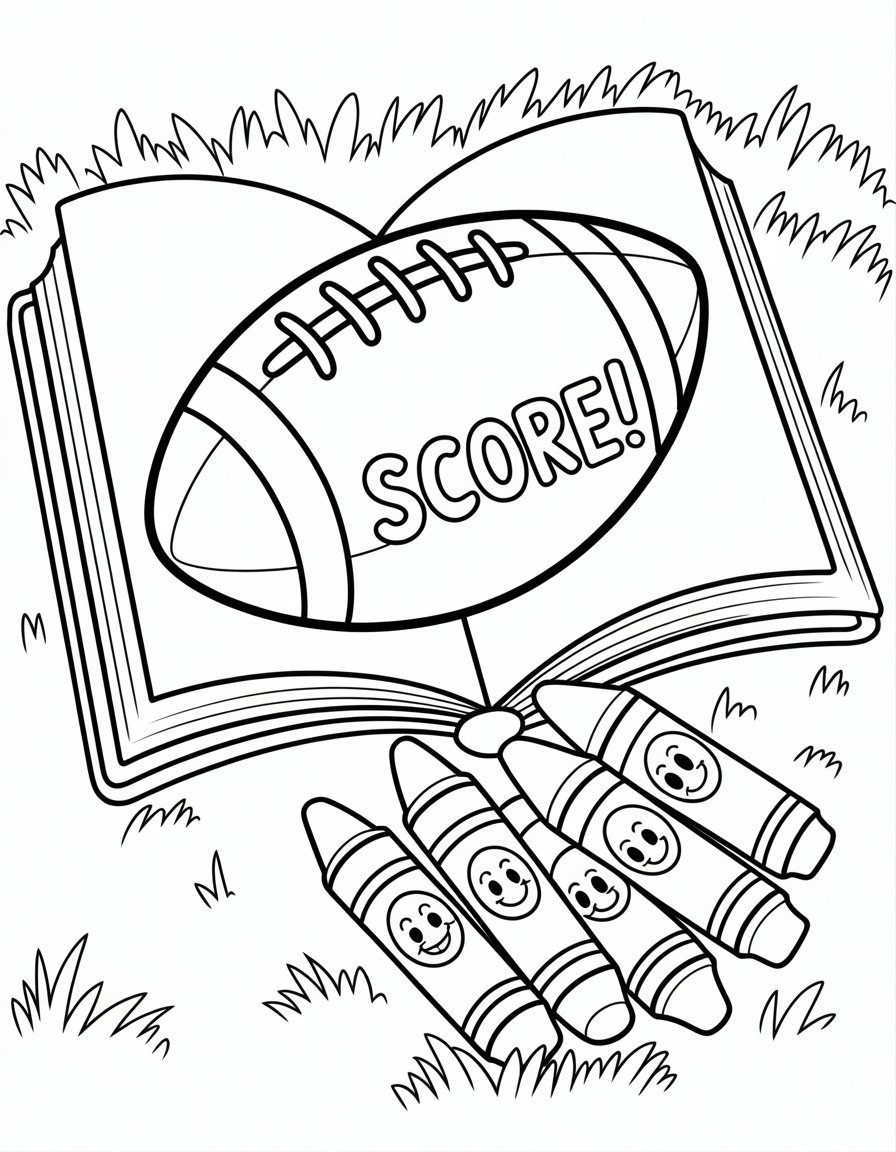 football coloring book