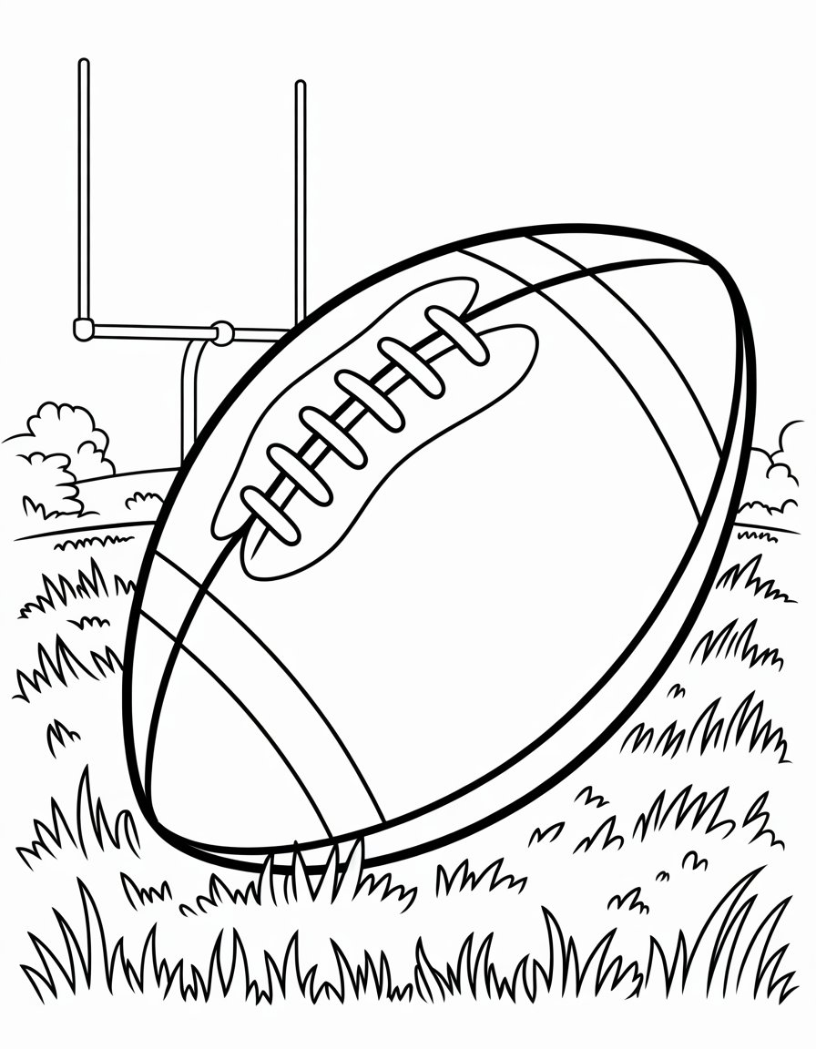 football coloring page