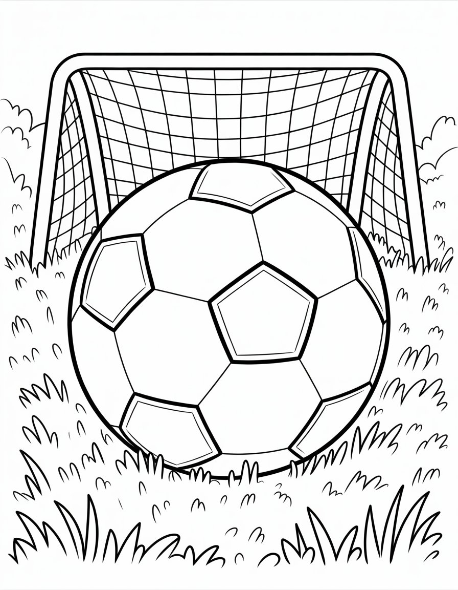 soccer coloring page