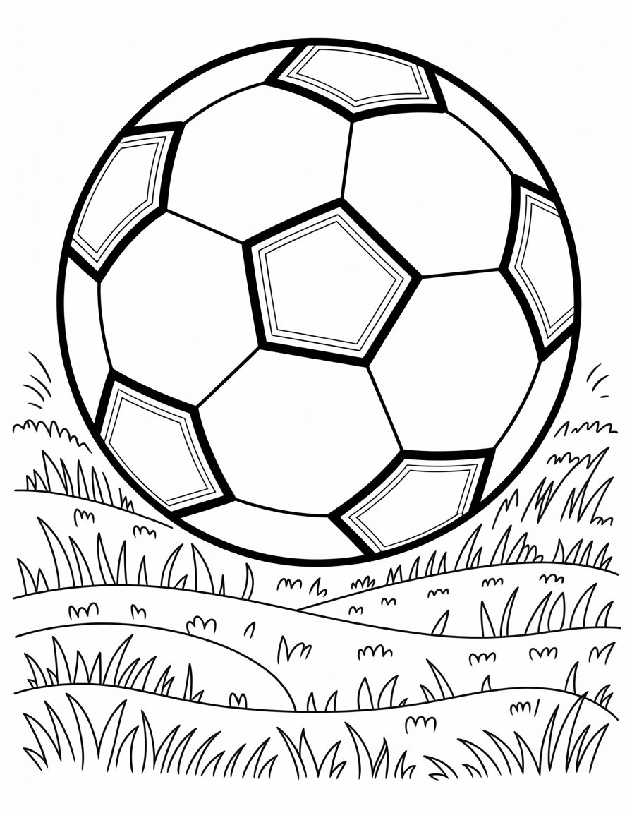 soccer coloring sheet