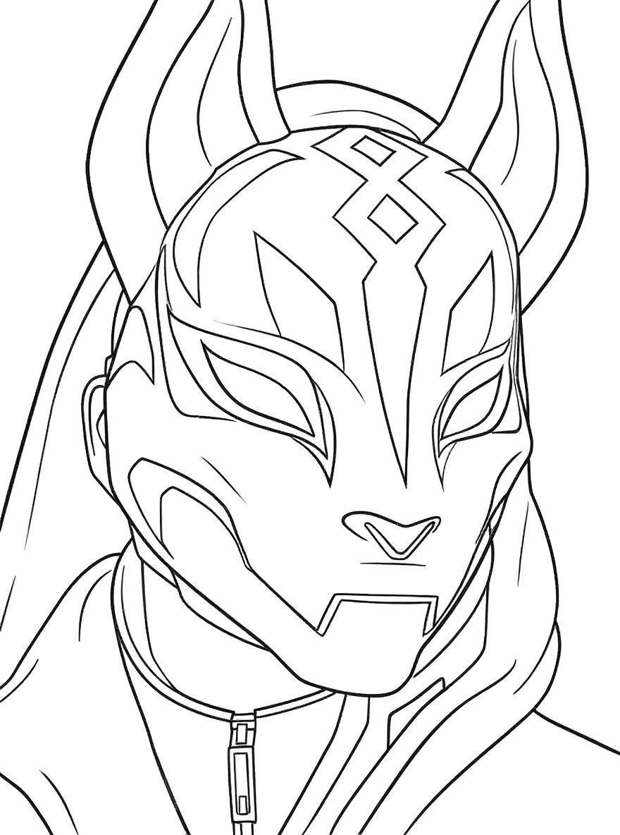 Fortnite Drift coloring page