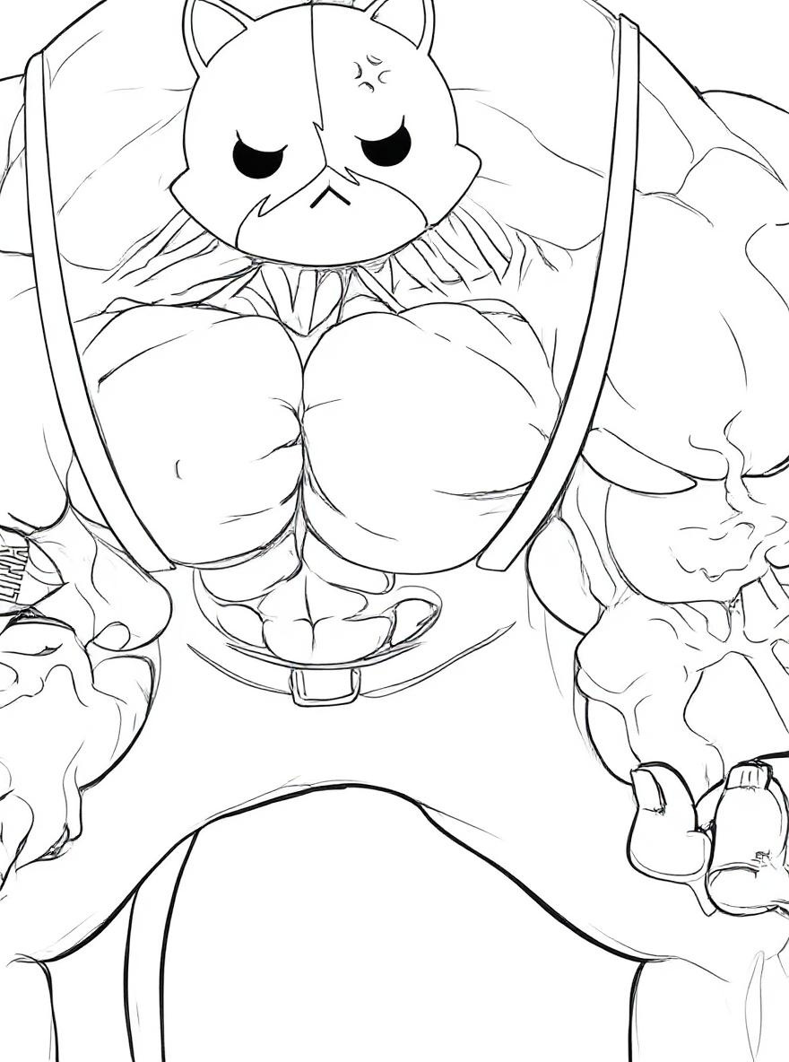 fortnite meowscles coloring page