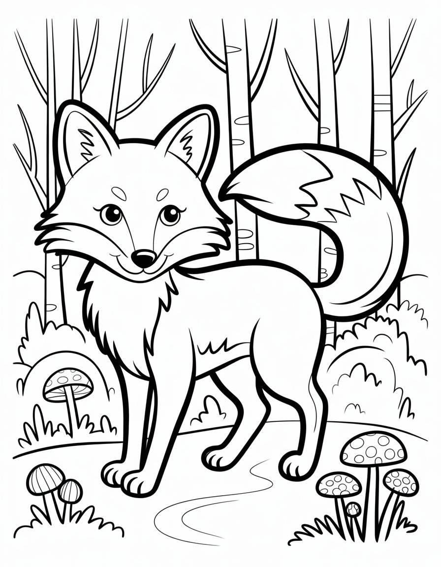 Fox Coloring Pages
