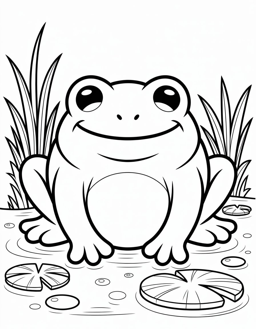 frog squishmallow coloring page