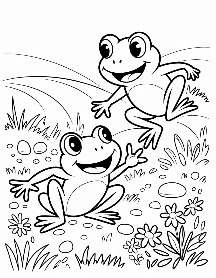 leapfrog coloring page