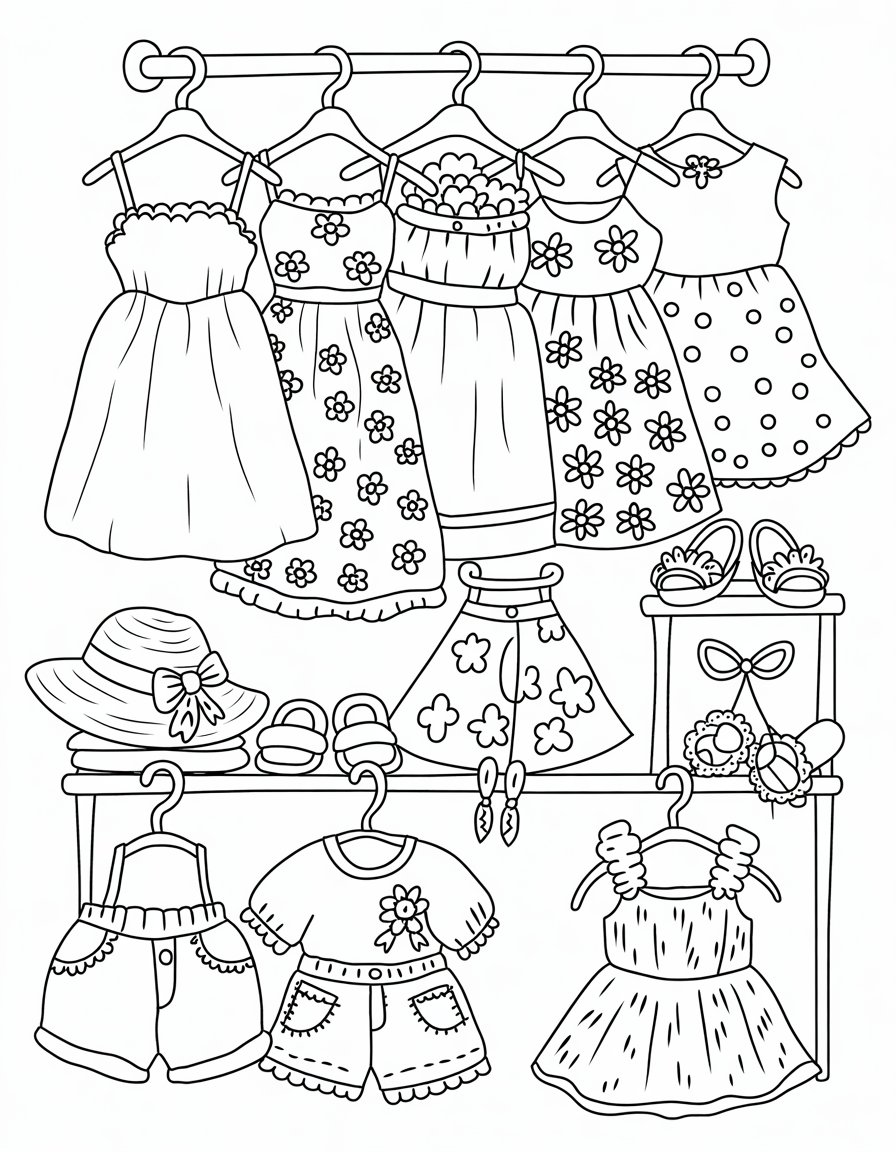 Free Coloring Pages for Girls (PDF Printables) | Colorings