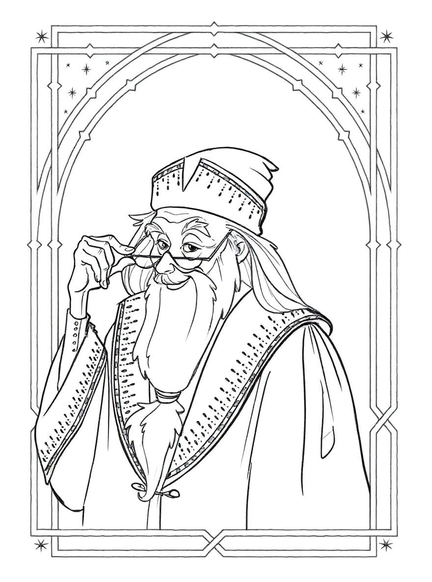 Albus Dumbledore coloring page