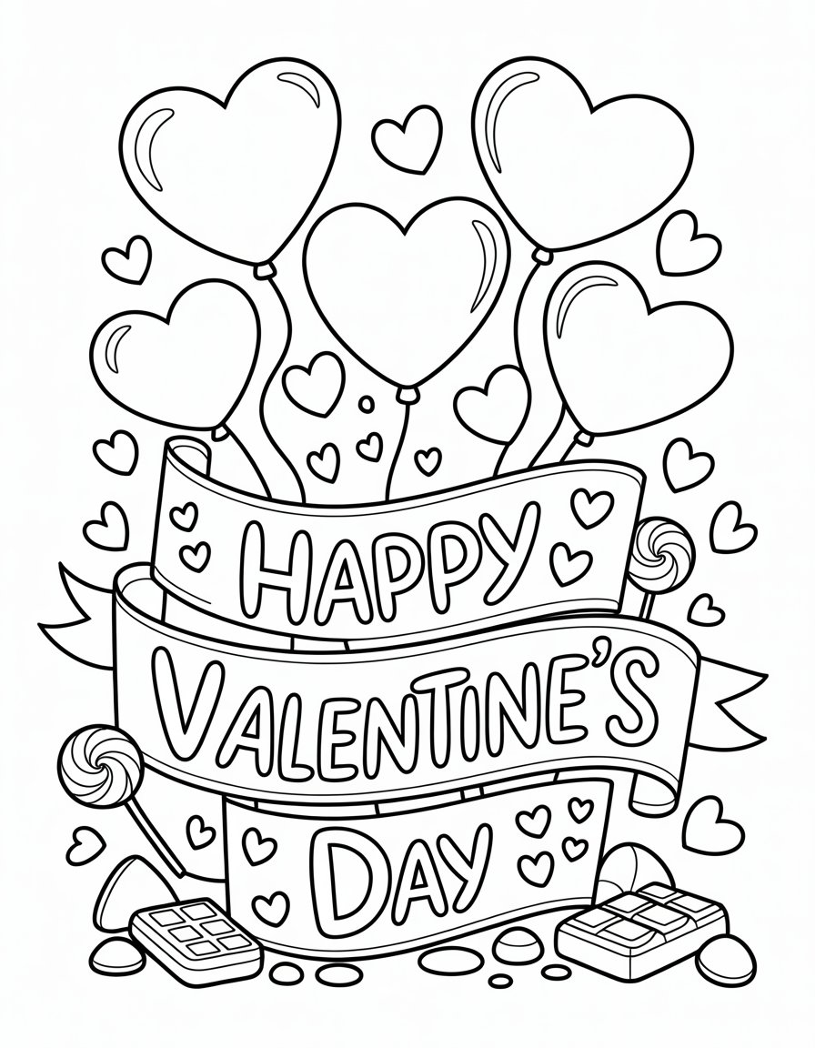 free printable valentines day coloring page