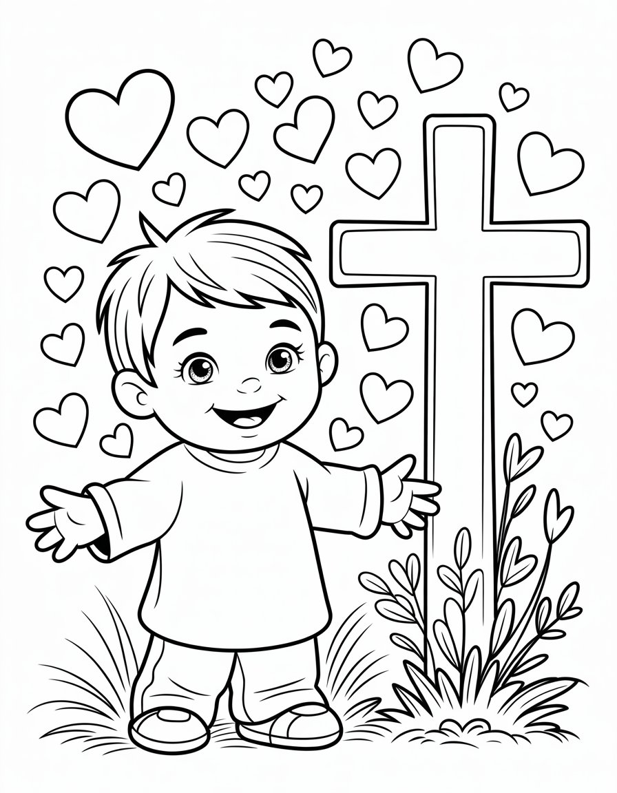 i love jesus coloring page