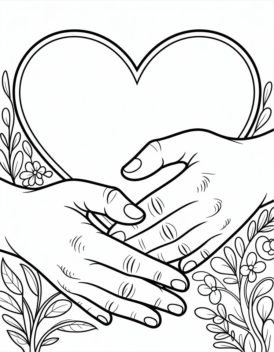 love relationship coloring page for adults