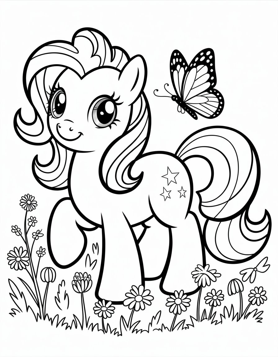 my little pony coloring page
