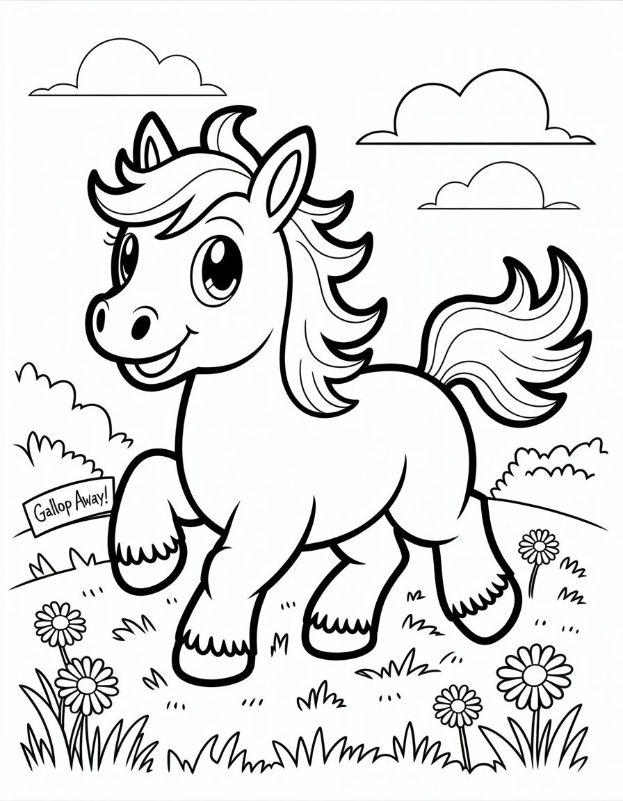 pokemon horse coloring page