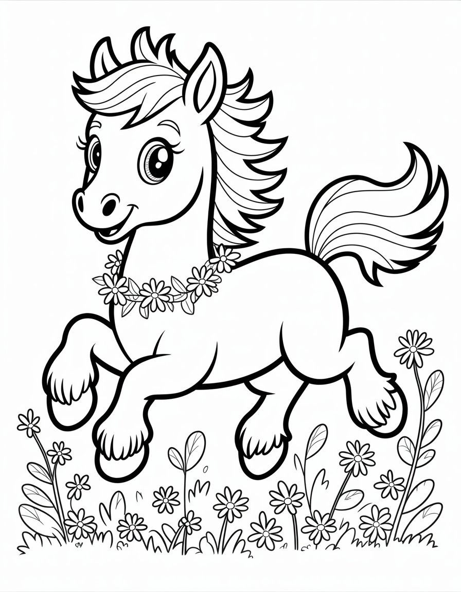 pony trotting