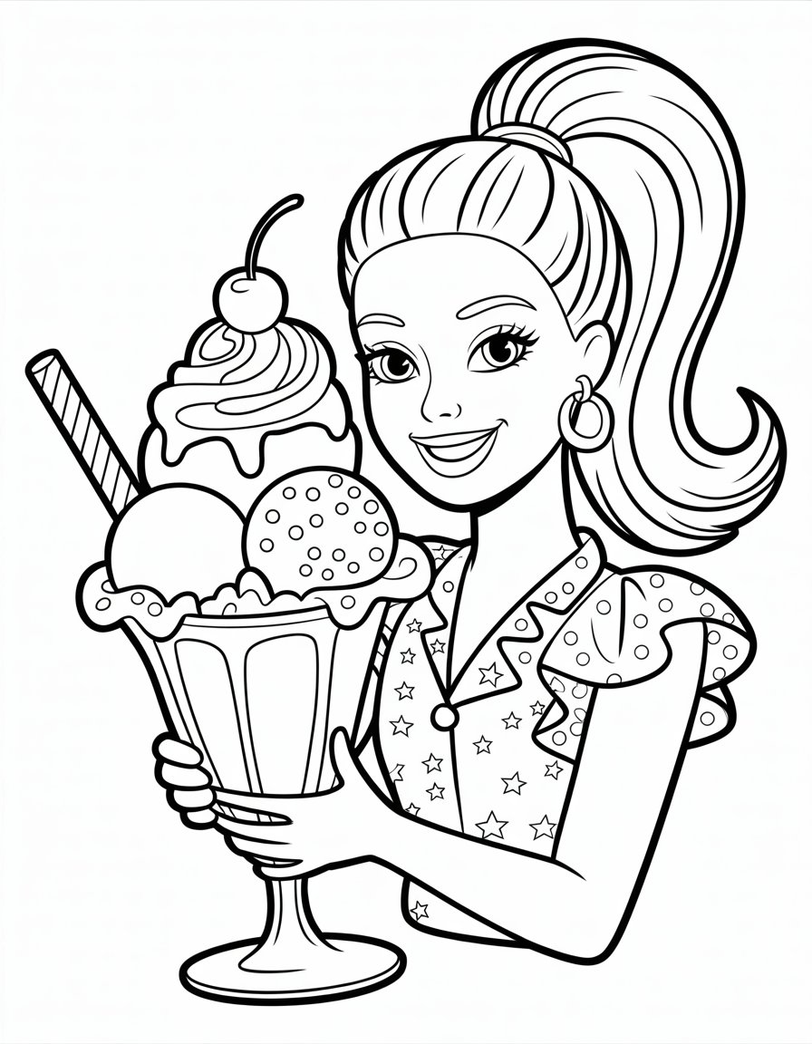 barbie ice cream