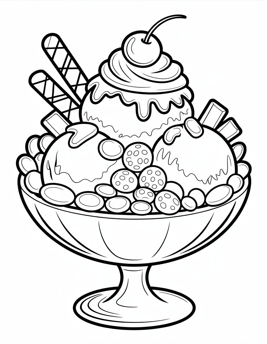 candy and ice cream