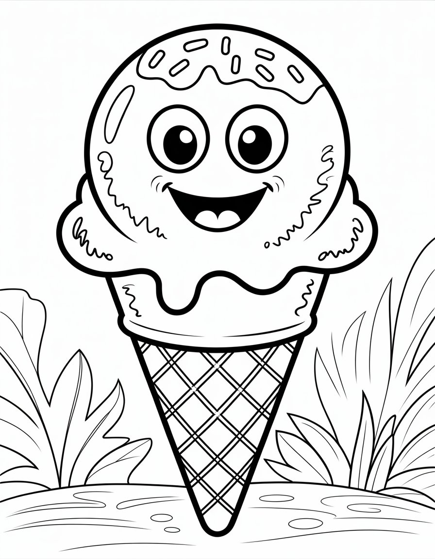 cartoon ice cream