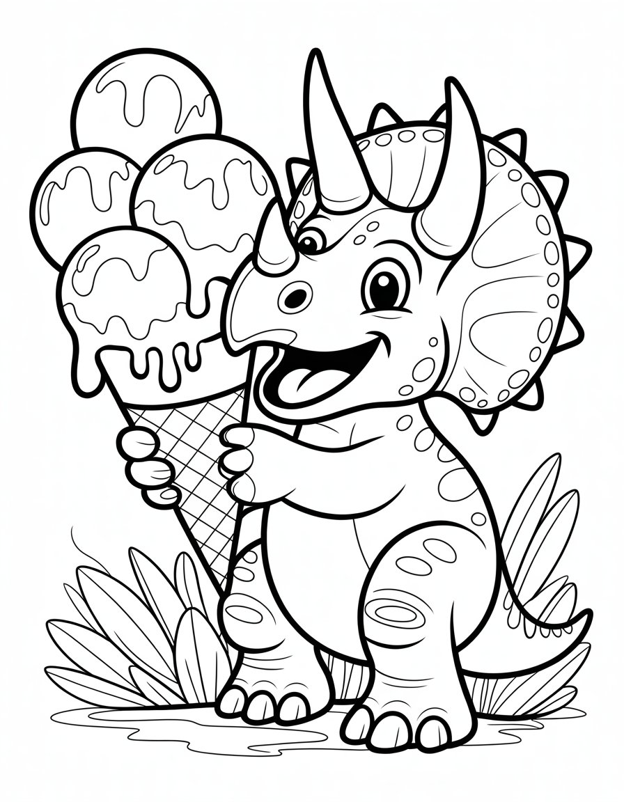 dinosaur ice cream