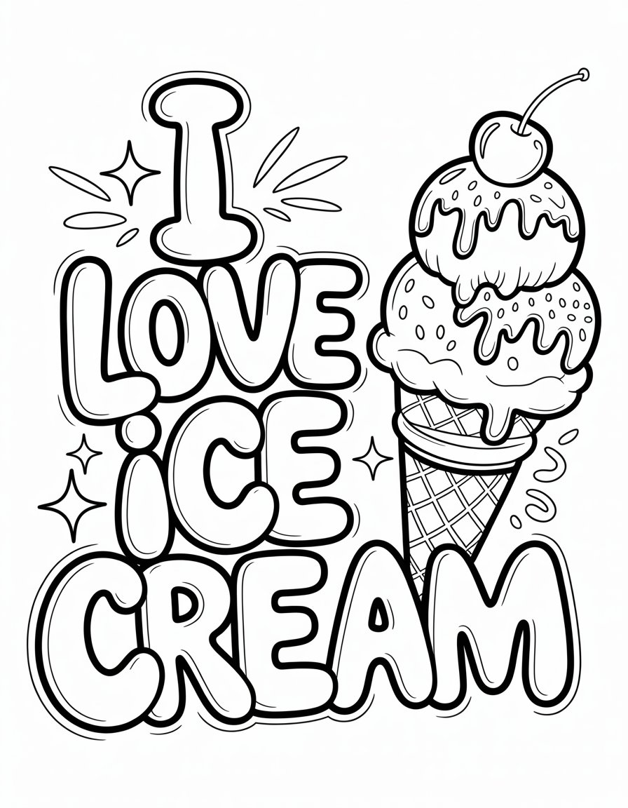 i love ice cream