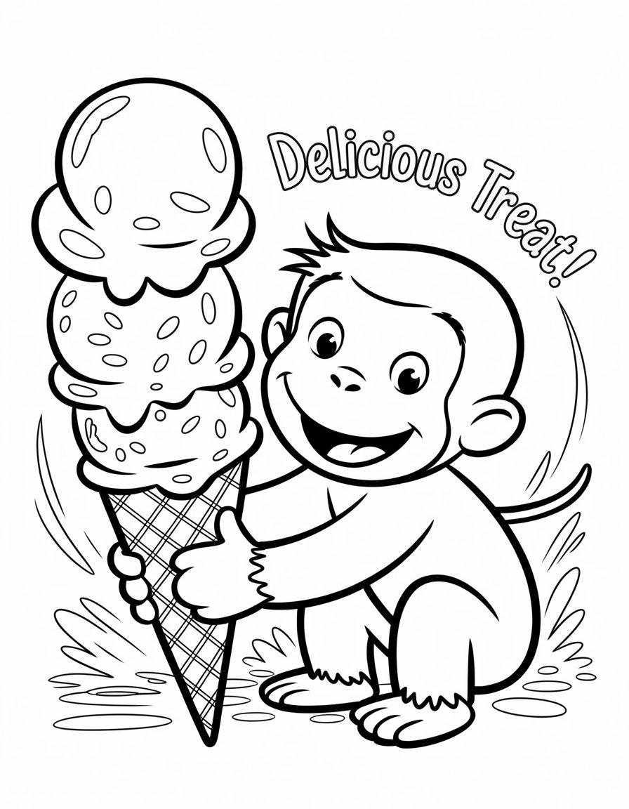 ice cream curious george
