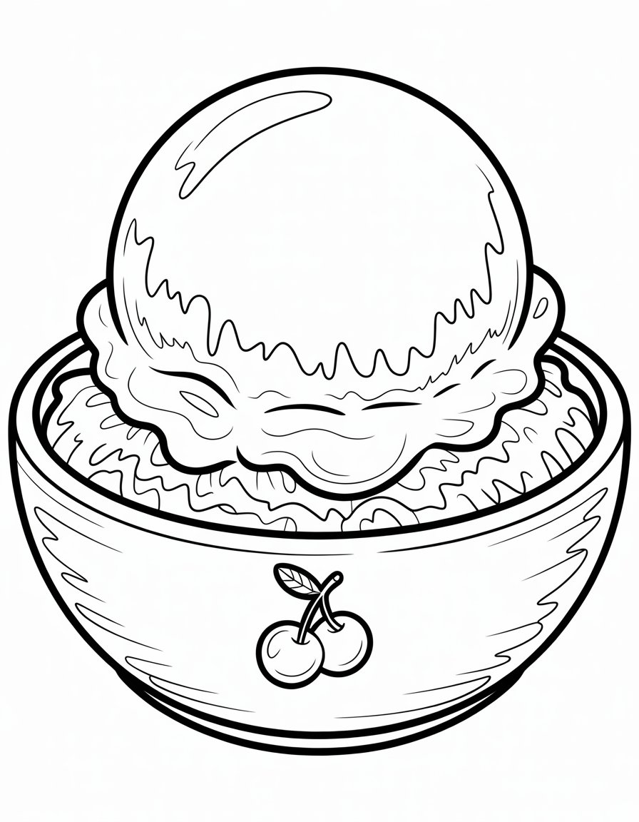 ice cream in a bowl