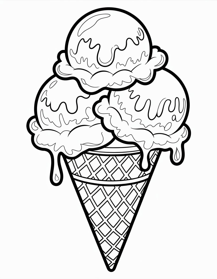 ice cream outline