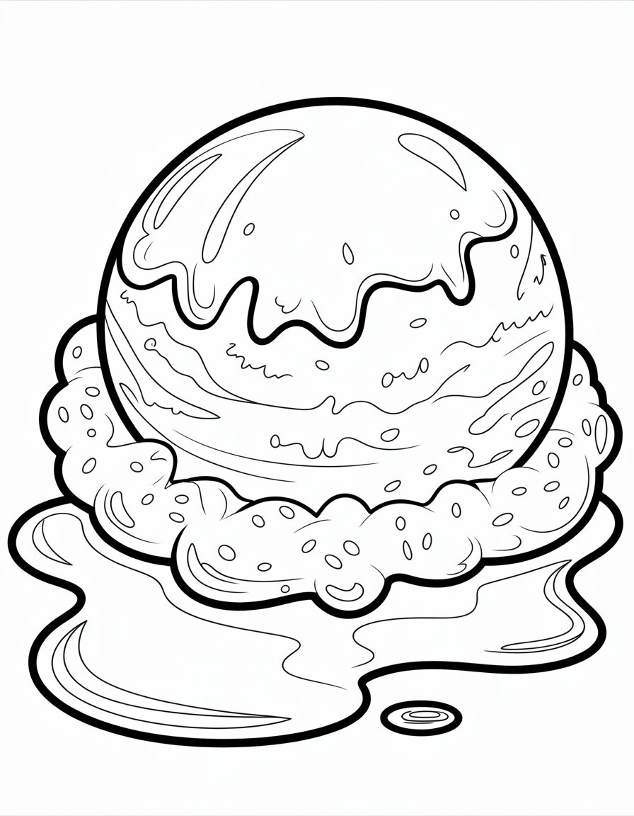 ice cream scoop coloring page