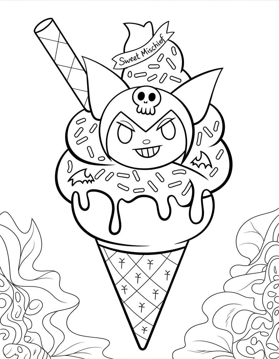 kuromi ice cream