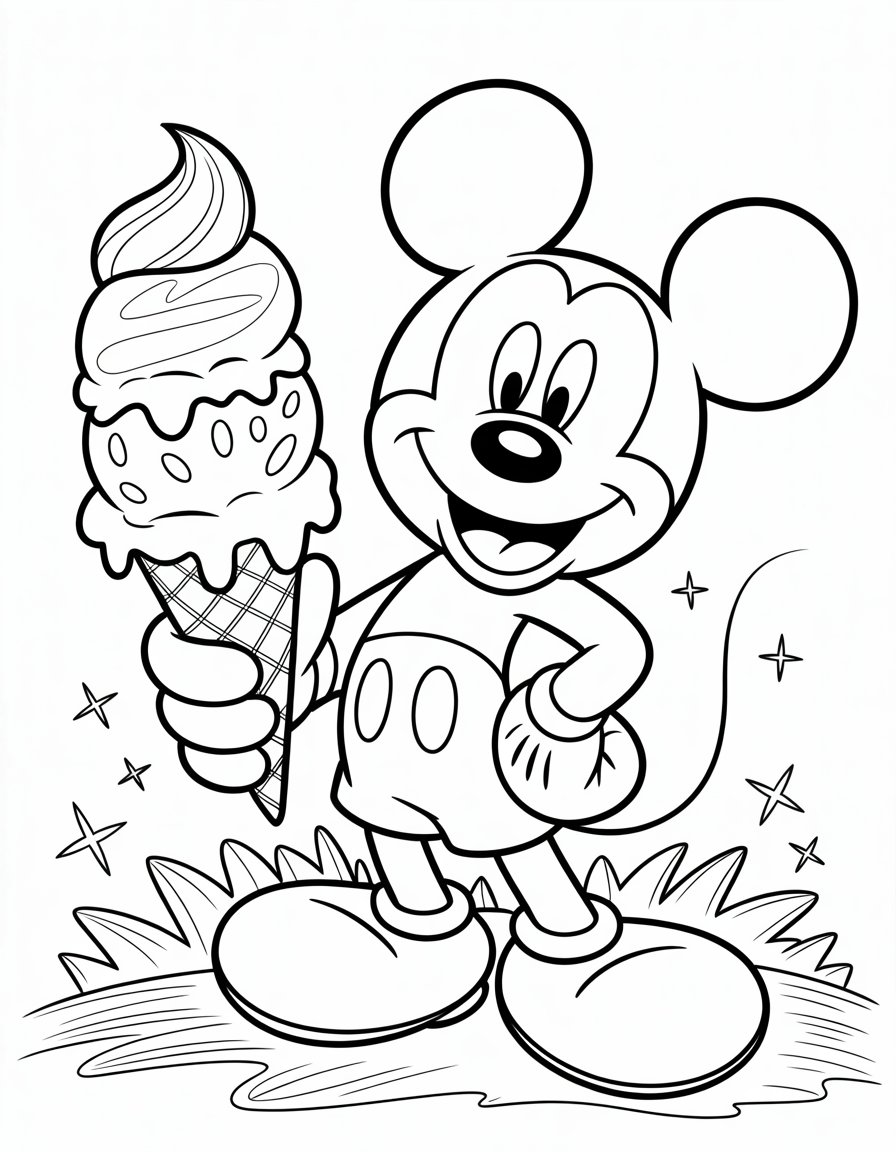 mickey mouse ice cream