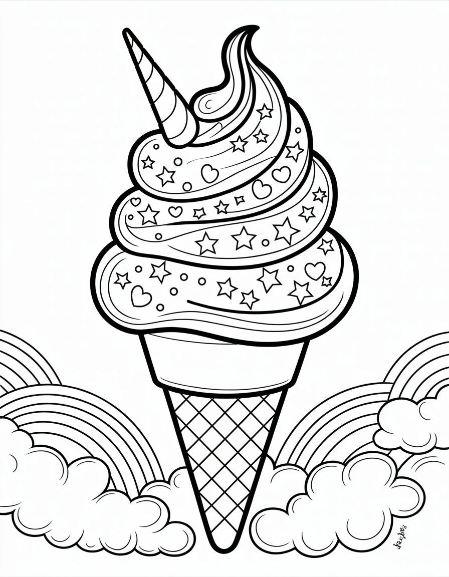 unicorn ice cream for girls