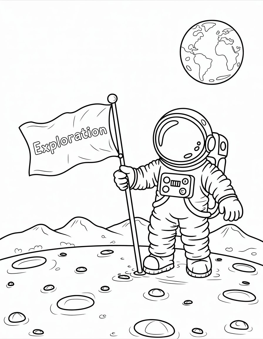 Astronaut on the Moon